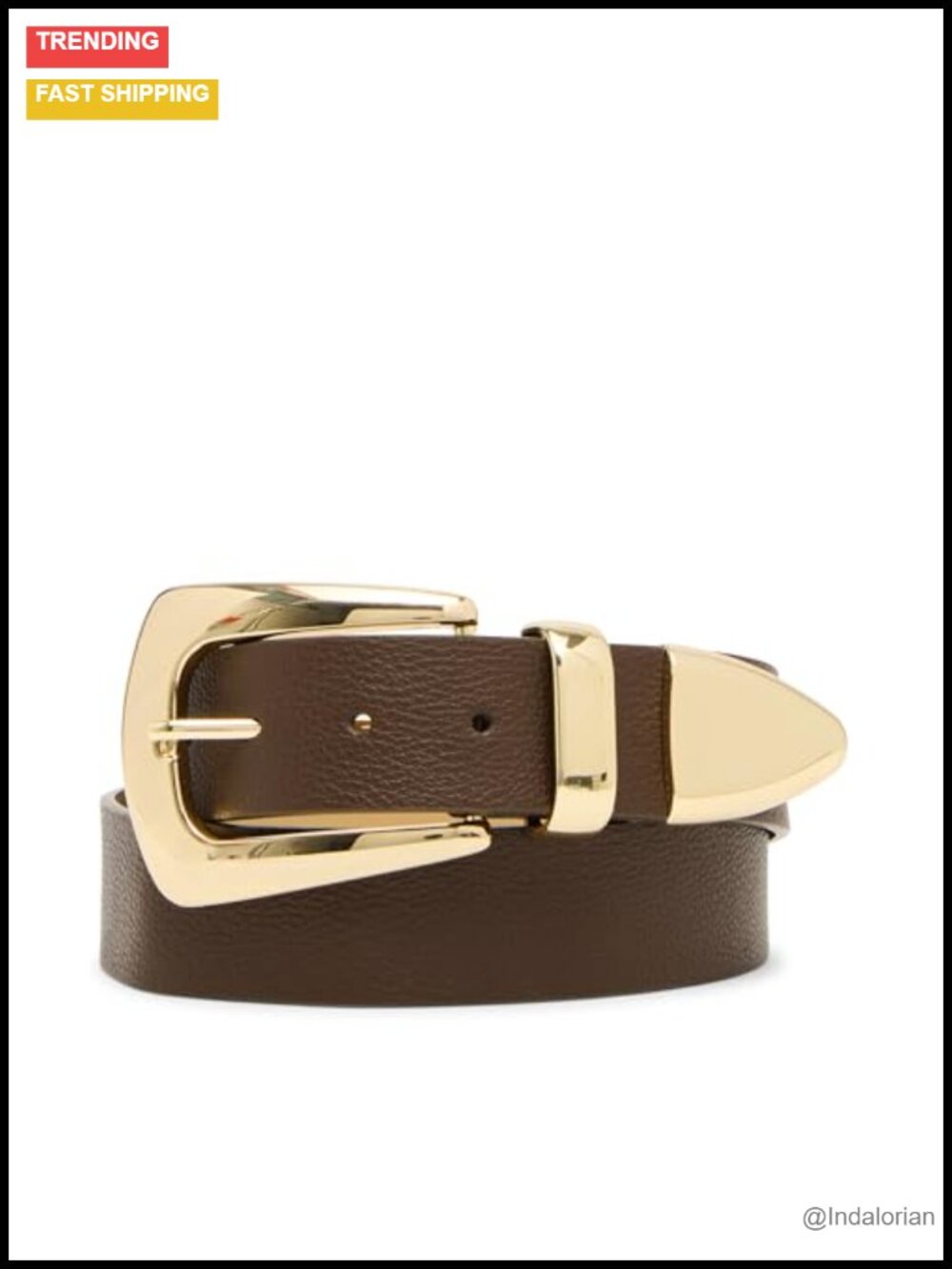 Oversized Buckle Adjustable Pant Belt Tailored Waist Accessory 34 Inch